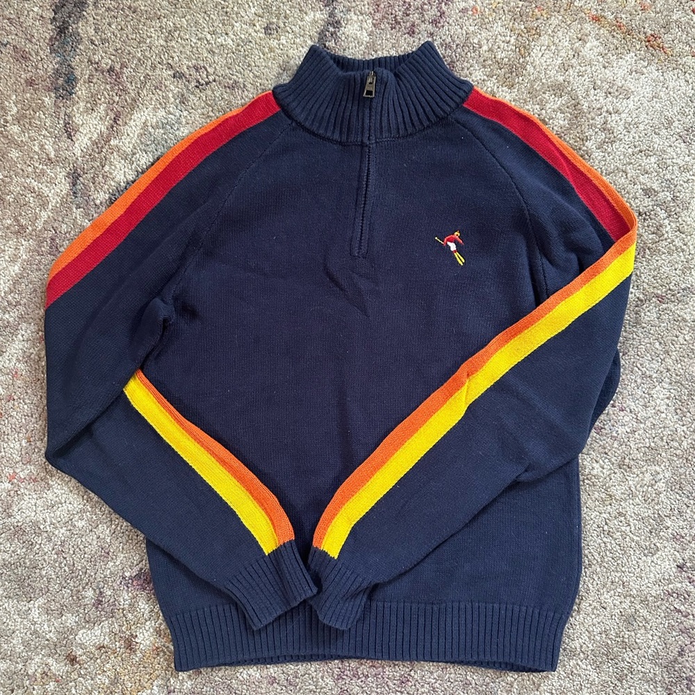 Janie and Jack Ski sweater navy blue size 6